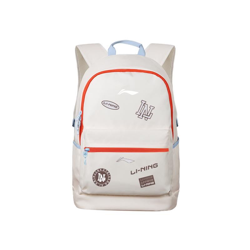 New LiNing Polyester Backpack Regular Unisex Beige Yellow ABSV313-38