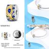New In Color Zircon Angle Round Clip Bead Fit Pan Original Bracelet Women Copper Safety Chain Jewelry Gift