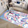 Office Rug Unicorn, Hello Kitty Anti-Slip Rug, Machine Washable for Living Room, Bedroom, Office, Multiple Sizes, Bedroom Mat, Decorative Mat, Durable