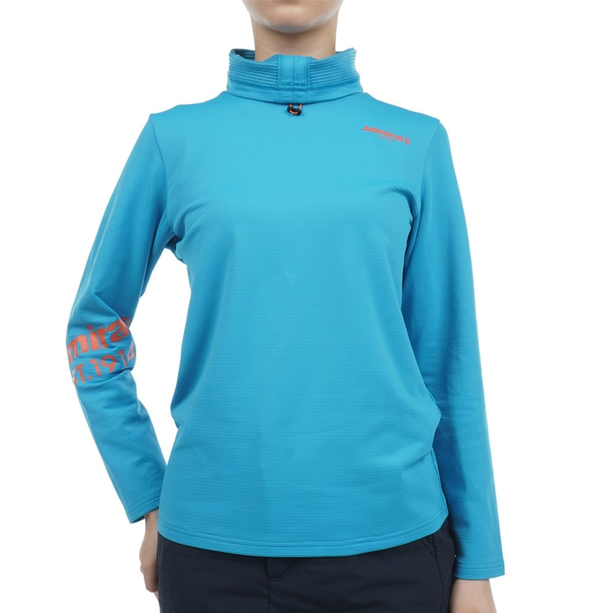 

Admiral Golf ADLA382 Женская классическая эластичная футболка с высоким воротом, генерирующая тепло, синяя