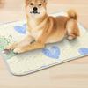 Washable Cooling Dog Mat Cool Feeling Cat Sleeping Cushion Cartoon Pattern Pet Nest Mat  Car Travel