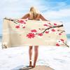 Plum Blossom Beach Towels,Oversized Travel Beach Towels Blanket Sand Free Quick Dry Absorbent Portable Pool Towels Bath Towel