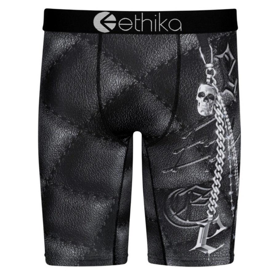 

Чоловіча дихаюча квадратна білизна ETHIKA: Модні спортивні труси з принтом, плавки для фітнесу, пляжні штани. 2XL EU size (180-210 jin)