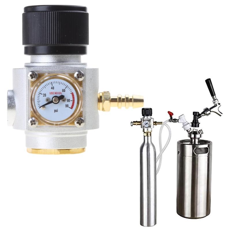 Small Gas Regulator Gas Pressure Gauge Pressure Control Fitting Quick Connector