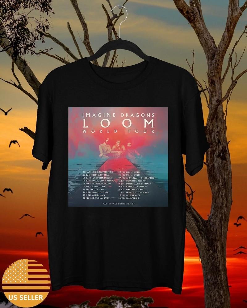 Imagine Dragons BAND LOOM WORLD European tour  FULL SIZE S-3XL Unisex T-Shirt XXL
