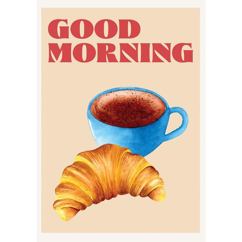 Modern Trendy Retro Vintage Chic Coffee Espresso Wall Art Prints Canvas Painting Poster Picture for Office Kitchen Home Decor