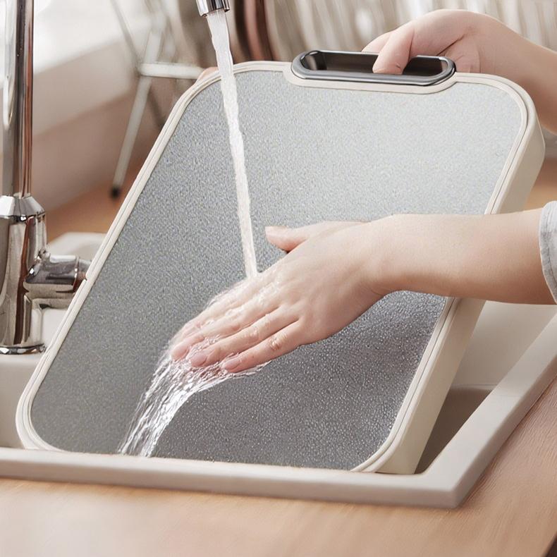 2026 Double‑Sided Titanium Cutting Board, Antibacterial Mold‑Proof Household Kitchen Chopping Board,anti Slip, Anti Mold, Anti-corrosion
