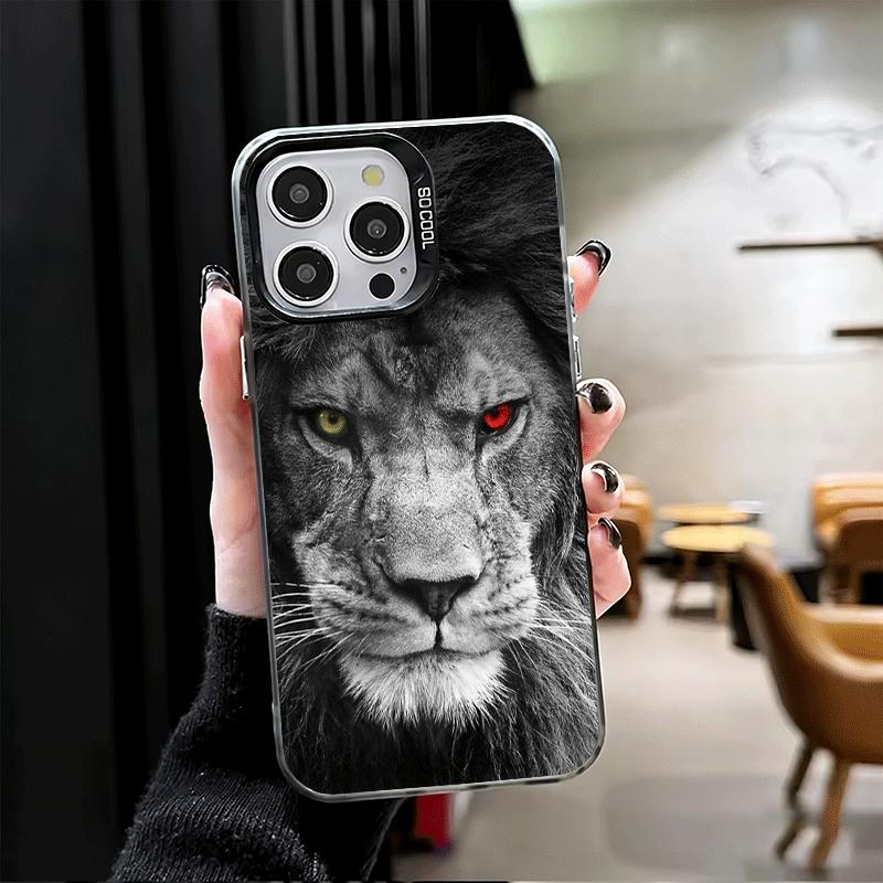 Lion Male Man King Shockproof Phone Case for iPhone 17 Air 16 16E 15 Pro Max 14 Plus 13 Mini 12 Back Cover Anti Fall Fundas