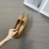 Spring Autumn Fashion Women High Heels Luxury Velvet Shallow Pumps Wedding Party Pointed Toe Single Shoe