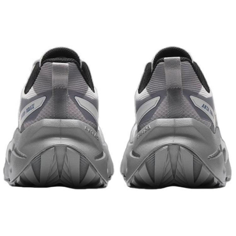 Anta Tiandu Shock Absorbing Durable Low Top Running Shoes Men Sneakers Gray White 112415536-2