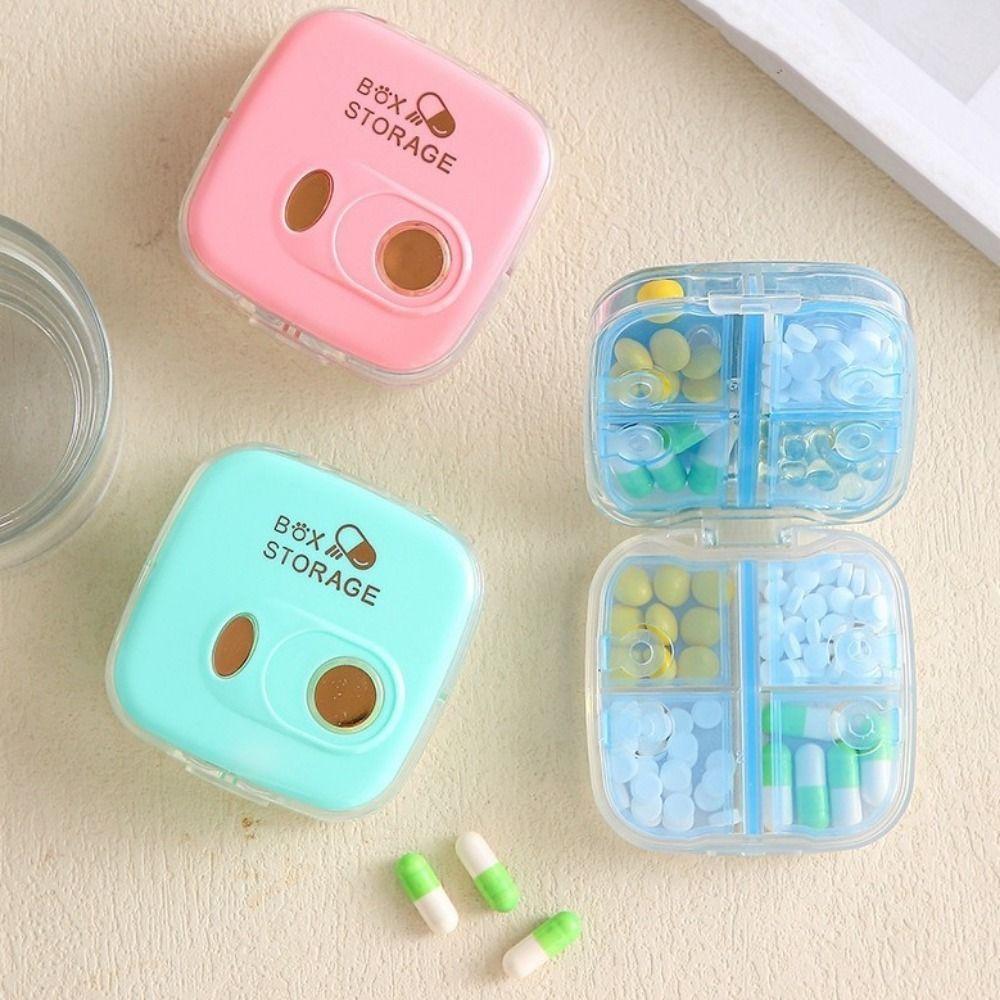Mini Pills Case Individual Compartments Medicine Box Practical Pill Dispenser  Daily