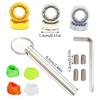 1Set Unresponsive Yoyo Bearings Bearing Removal Tool Yoyo Strings Responsive Yoyo Bearings Metal Axle W/ Wrench