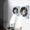 Ventilateur d'appoint 40 W pour salle de bain, toilettes, tuyau de ventilation, ventilateur d'extraction, fenêtre murale, ventilateur en acier inoxydable, échappement des fumées de cuisine, artefact
