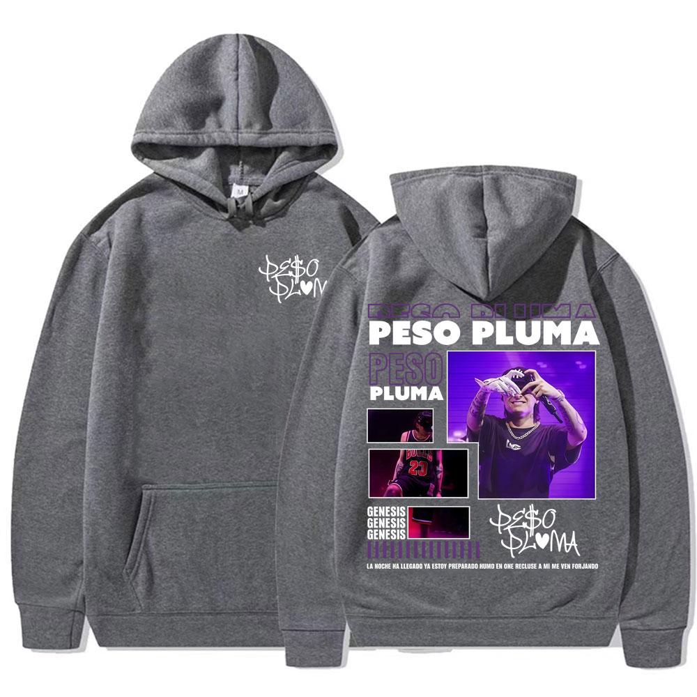 Singer Peso Pluma Album Tour 2025 Merch Sweatshirt Unisex Fashion Hip Hop 90s Vintage Hoodies Men High Quality Comfort Pullovers