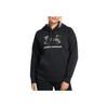 Under Armour Rival Fleece Printed Hooded Fashion Sweatshirt Women sweatshirt Black 1387029-001