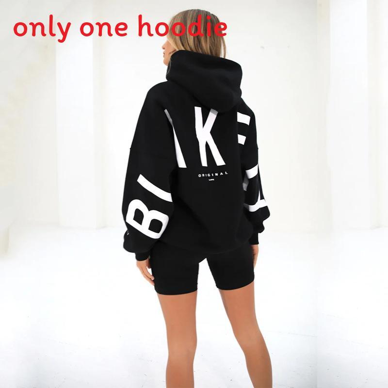 Streetwear Hoodie For Women Thick Polyester With Letter Graphic Fall 2023