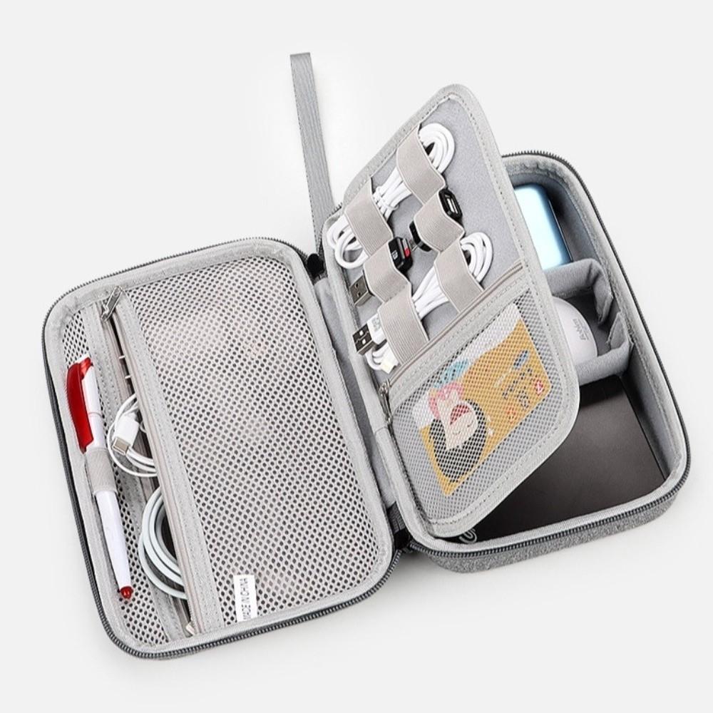 Large Capacity Travel Electronics Organizer Shockproof Hard Case Digital HDD Flash Drive Pouch Carry Case Waterproof