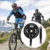 High Carbon Steel Crankset Crank 24-34-42T with Chains Cover for Variable Speed Mountain Bike Road Crankset