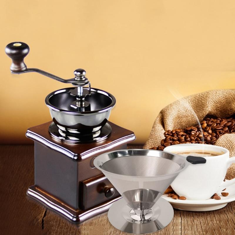 600 Meshes Stainless Steel Coffee Filter Double Layer Coffee Filter Meshes Durable Coffee Strainer For Flavorful Brews