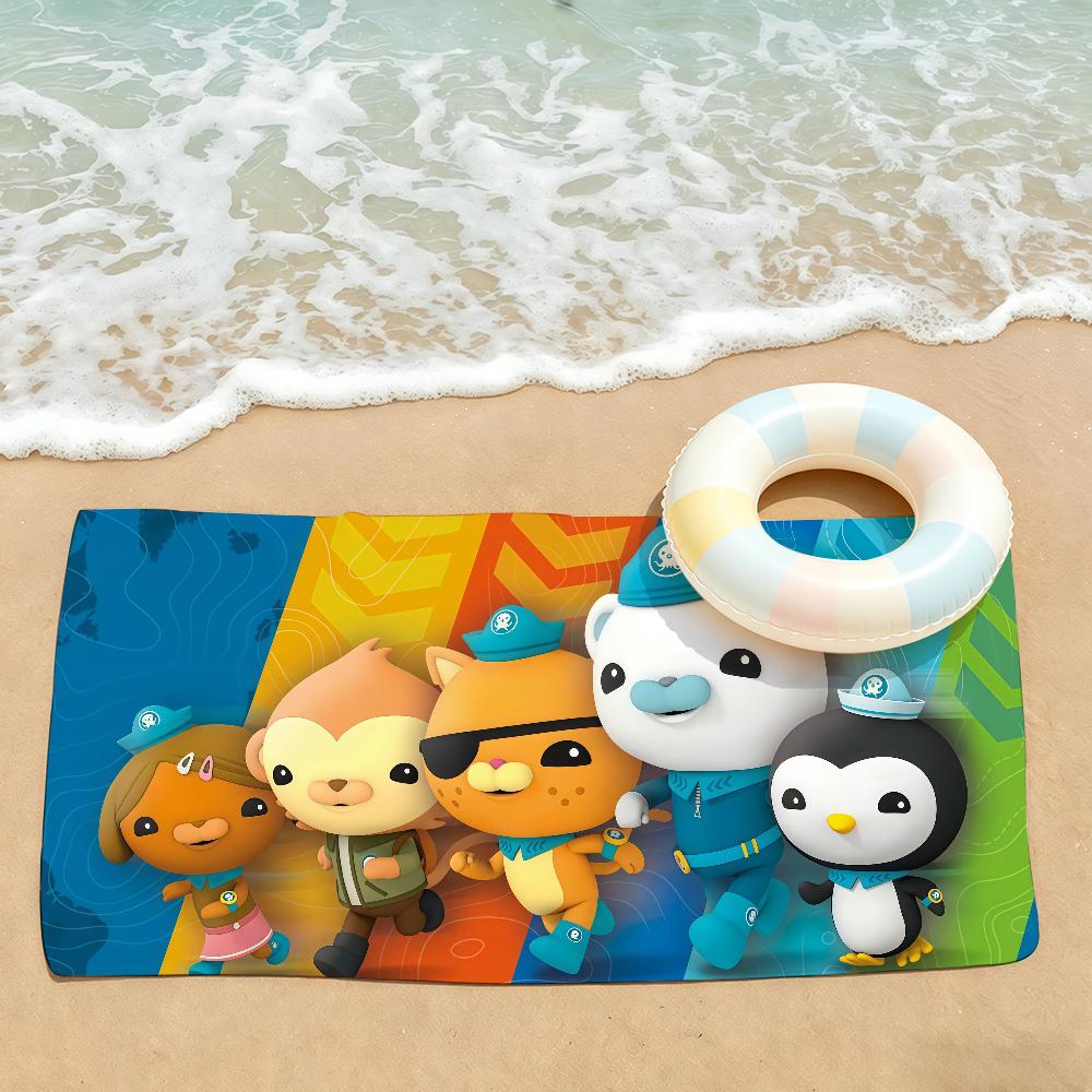 Cartoon cute O-Octonauts Towel Drying Bath Towel Applicable To Light Swimming Camping Yoga Beach Out