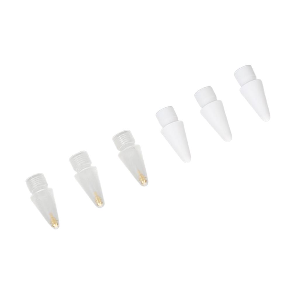 6PCS Replacement Pencil Tips Fine Point Precise Control Sensitive Replacement Nibs for IOS Pencil 1st 2nd Generation