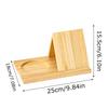 Multifunctional Triangle Book Holder Bookcase for Bedroom Wooden Book Reading Rest Table Centerpiece Decor for Home Studio