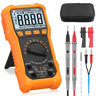 Neoteck 6000 Count TRMS Digital Multimeter Tester with AC/DC Voltage, AC/DC Current, Resistance, Capacitance, Frequency, Duty Cycle, Temperature, NCV