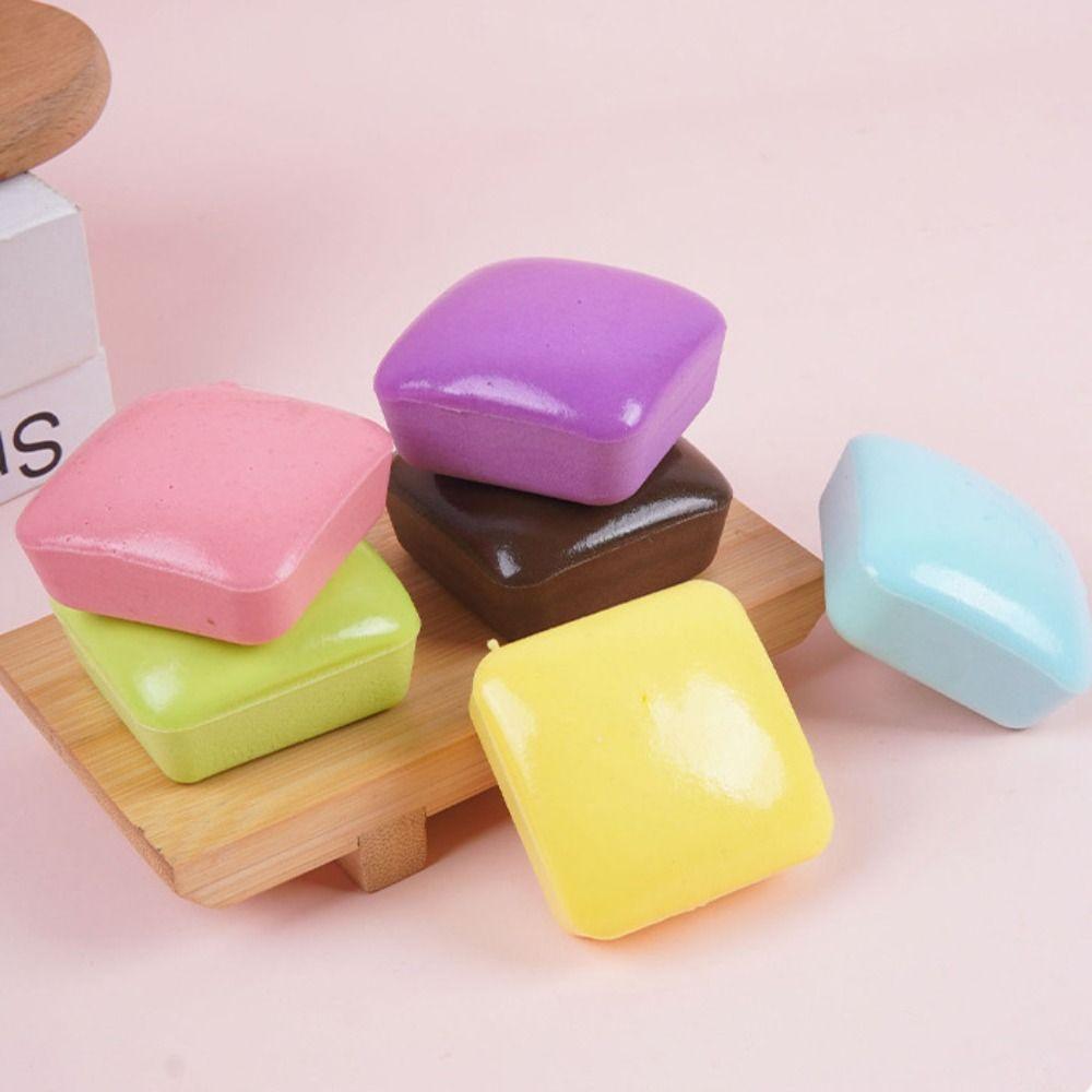 Square Simulation Bread Squeeze Toys Realistic Toast Slow Rebound Toys for Kids Adults