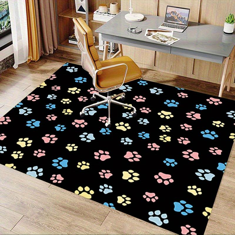1pc. Cute Paw Print Rug for Home Decor, Office Carpet, Chair Cover, Outdoor Mat, Gift Idea - Colorful Animal Footprint Decoration