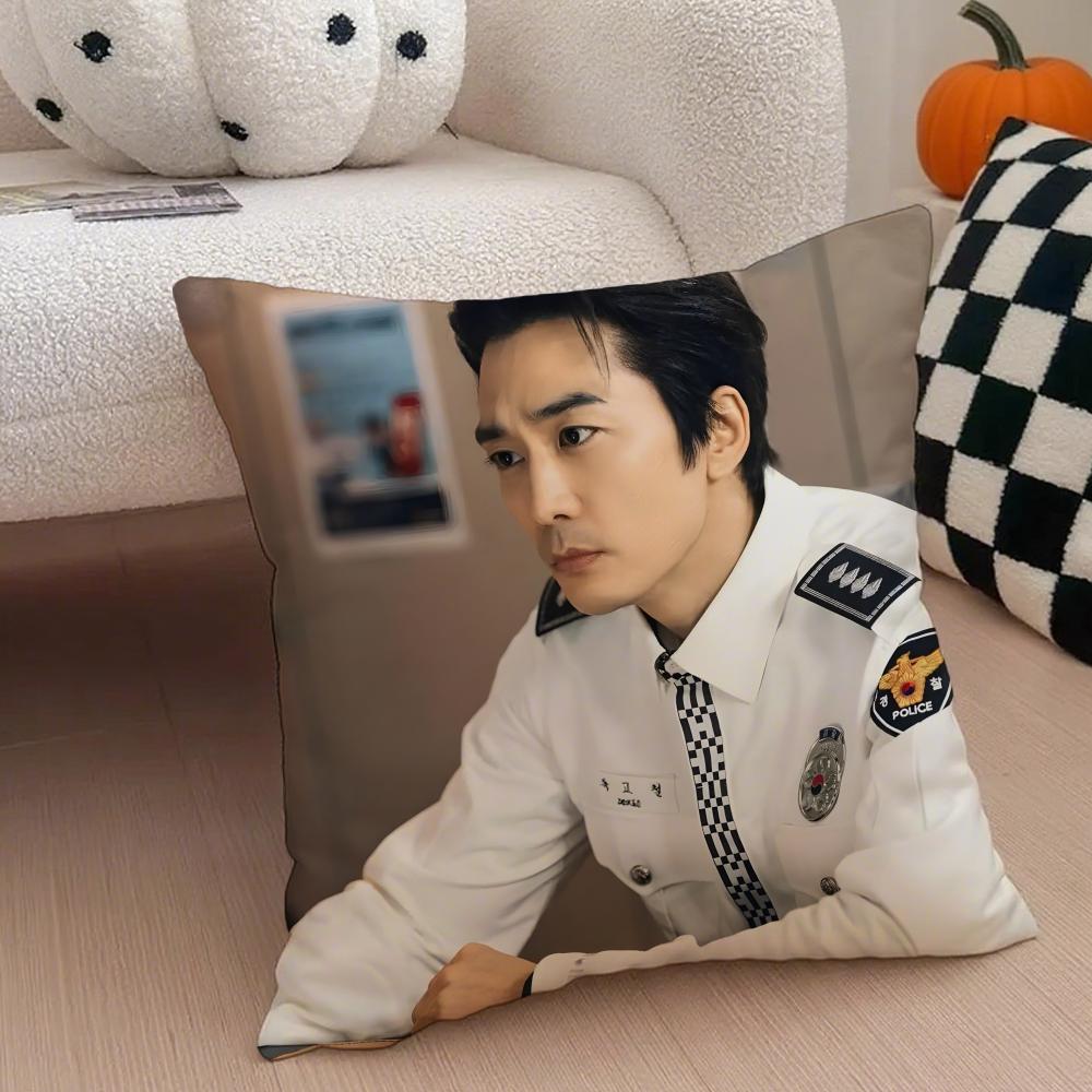 SSeungheon SSong Cushion Cover Throw Pillow Cover Hidden Button Durable Polyester Chair Cushion 30X30cm