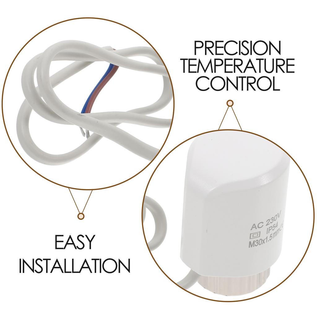 Floor Heating Thermostat Valve Underfloor Actuator Thermal for Trap Temperature Control Metal
