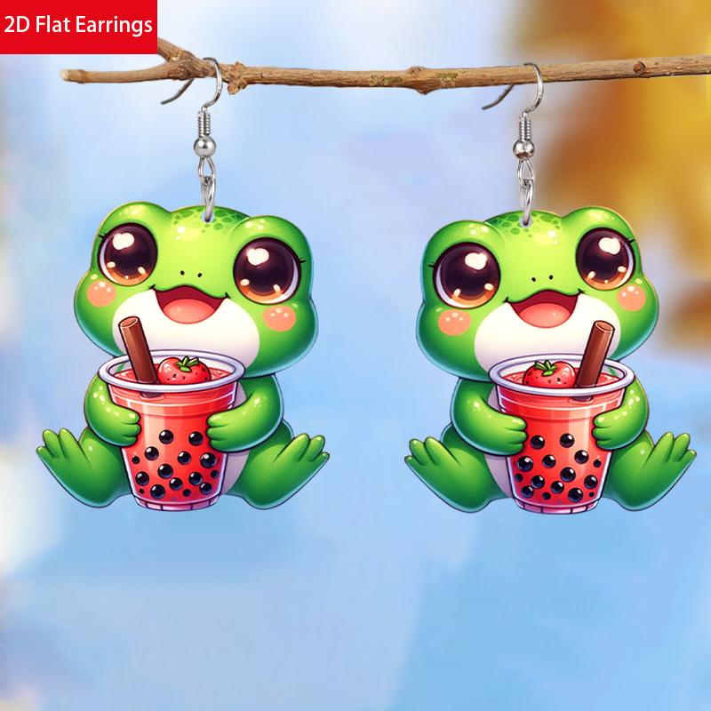 Niedliche Igel Acryl Ohrringe für Frauen Y2K Mode Hängeohrringe Tier Ohrringe Trendige Damenohrringe Geburtstags- und Feiertags Ohrring Schmuck Geschenk