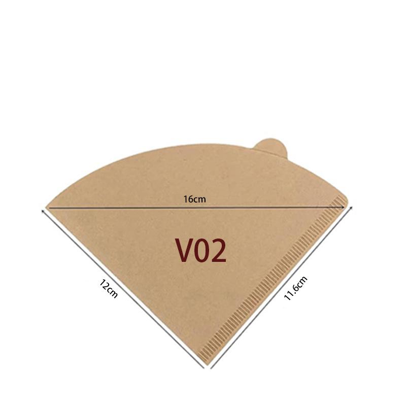 100Pcs Coffee Filter Papers(1-4 Cups) Disposable Filter Papers Unbleached Cone Filter Papers for Pour Over and Drip Coffee Maker