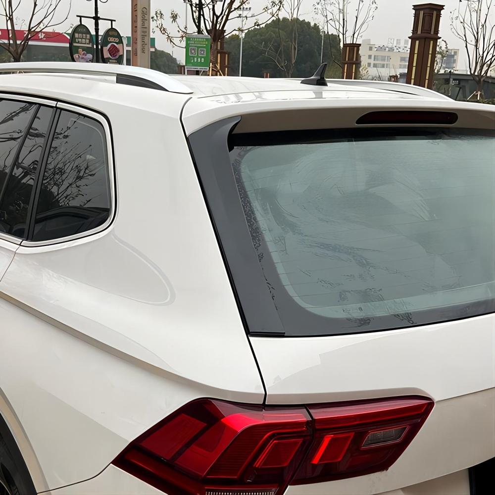 Auto Hinten Fenster Seite Spoiler Flügel Für VW Tiguan MK2 2017- ABS Glänzend Schwarz Hinten Seite Spoiler Canards splitter Außen