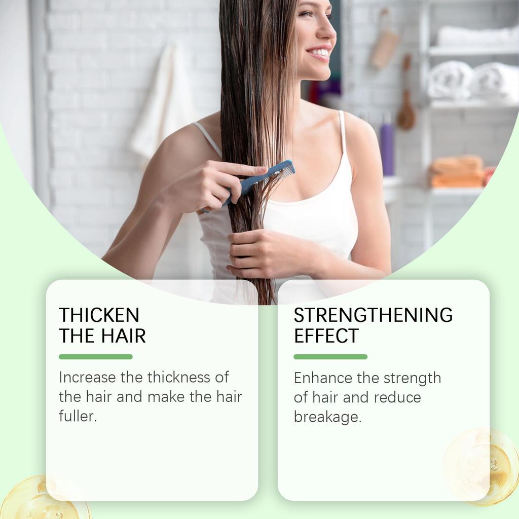 Hoegoa Rosemary Thickening Shampoo, Plant Oil Control, Volumizing and Refreshing, Nourishing and Repairing, Improves Hair Quality, For Hair Use, 100ml