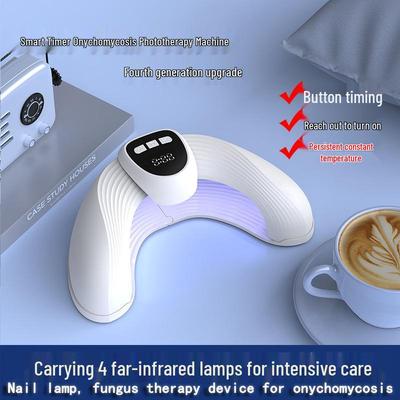 Smart Quick-Drying Dual-Light Crescent Nail Lamp with Anti-Black Hand Feature