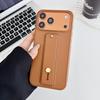 Luxury Business Phone Case for iPhone 17 Pro Max 16 Plus 15 14 13 12 Shockproof Slim Fit Wrist Strap with Stand Cover