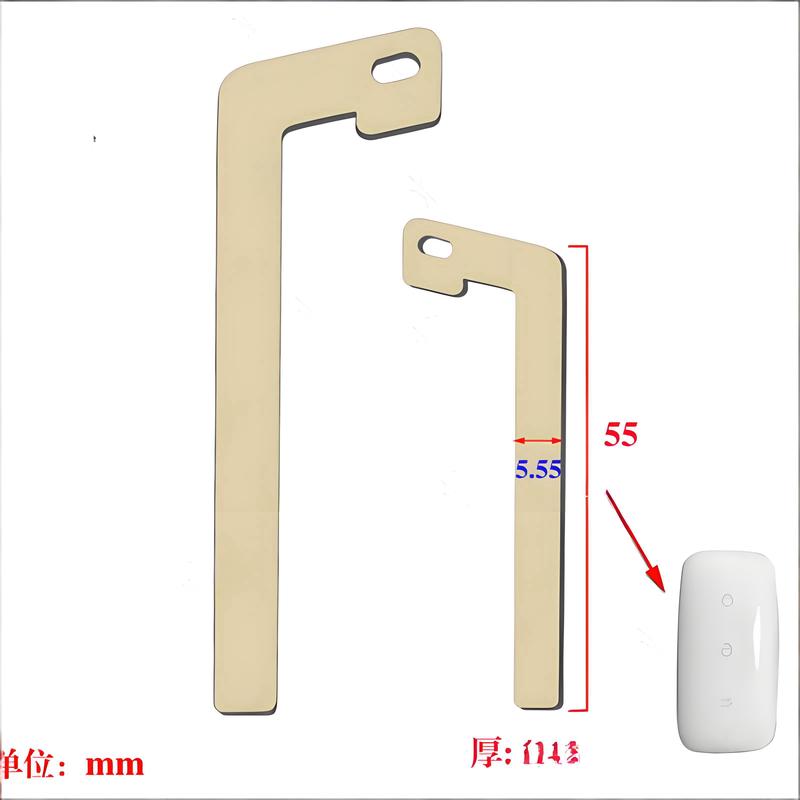 5PCS Car Smart Remote Emergency Key Blade For Geely E5 Replacement Spare Key