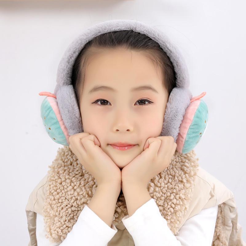 Cartoon Fruit Earmuffs: Warm, Cute Ear Warmers for Female Students and Ladies for Autumn/Winter