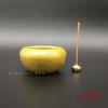 Solid Flower Incense Burner Small Jar Ornament Yellow Spot Copper Plate Brush Wash