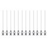 Pack of 12 Long Lastingly Stainless Steel Needle 50mm for Accurate Adhesive Dispensing with Enhancing Flows In DIY Projects