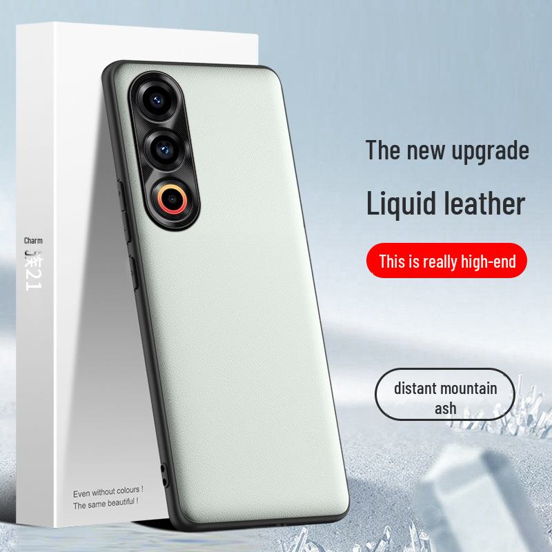 Meizu 21 Liquid Lederhülle: Fallschutz, Schmutzabweisende Schutzhülle, Einteiliges Design.