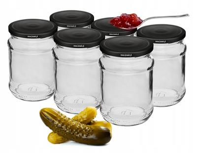 Preserve Jars with Lids, 6 Pcs, 250 Ml