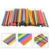 Colorful Straws Drinking Smoothie Flat End Multi Color Oversized