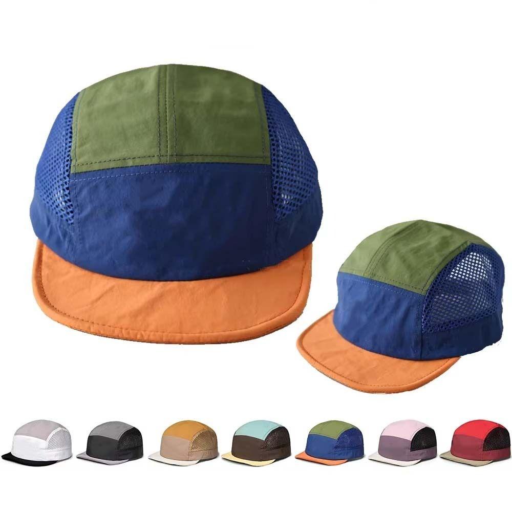 Quick Drying Mesh Baseball Cap UV Protection Color Splicing Hat Casual Sun Visor Cap  Sports Cap