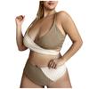 Fashion Women's Sexy Backless Temperament Beachwear Split Bikini Swimsuit
