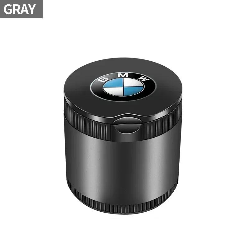 Car Portable Ashtray LED Light Alloy Ash Tray Aluminum Cup For BMW 1 3 5 Series X1 X4 X5 X7 G20 G38 F20 F39 F48 E46 E60 E36 E39