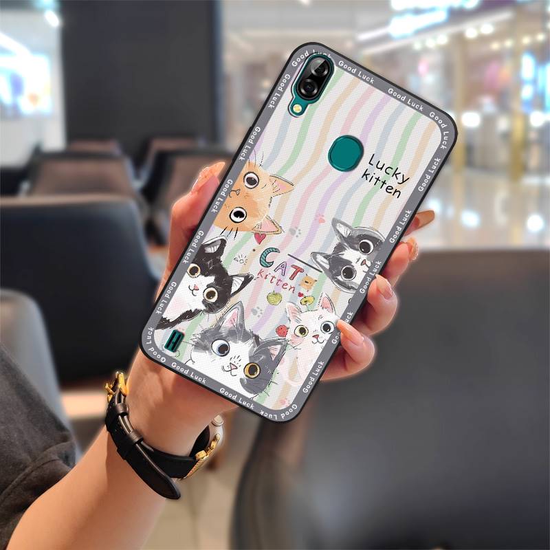 Durable Cute Phone Case For Blackview A60 Pro Waterproof Silicone Graffiti Anti-knock Phone Pouch TPU Soft Case Cartoon