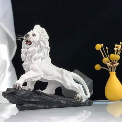 Nordic Resin Crafts Roaring Lion Decoration Home TV Cabinet Entrance Office Decoration Gifts Creative Home Accessories Statue