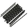 50Pcs Portable Straw Attractive Disposable for Home Halloween Eye-catching Straw Paper